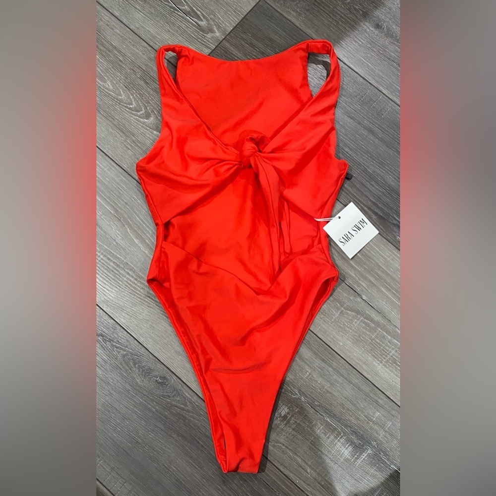 NWT! Red‎ Stunning Bikini One Piece